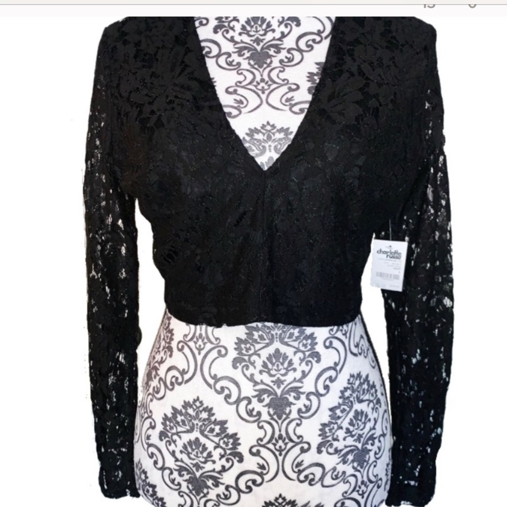 Black crop top